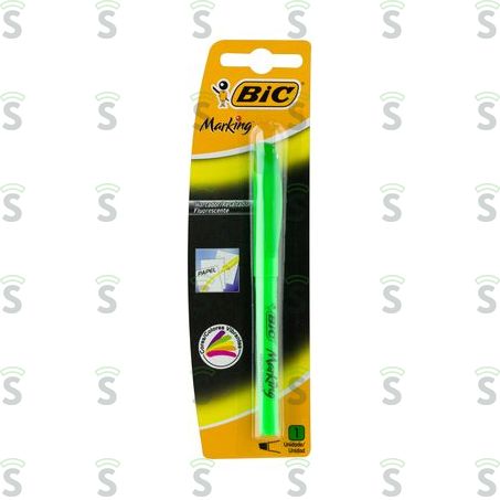  Marcador de Texto Fluorescente Verde Bic Marking