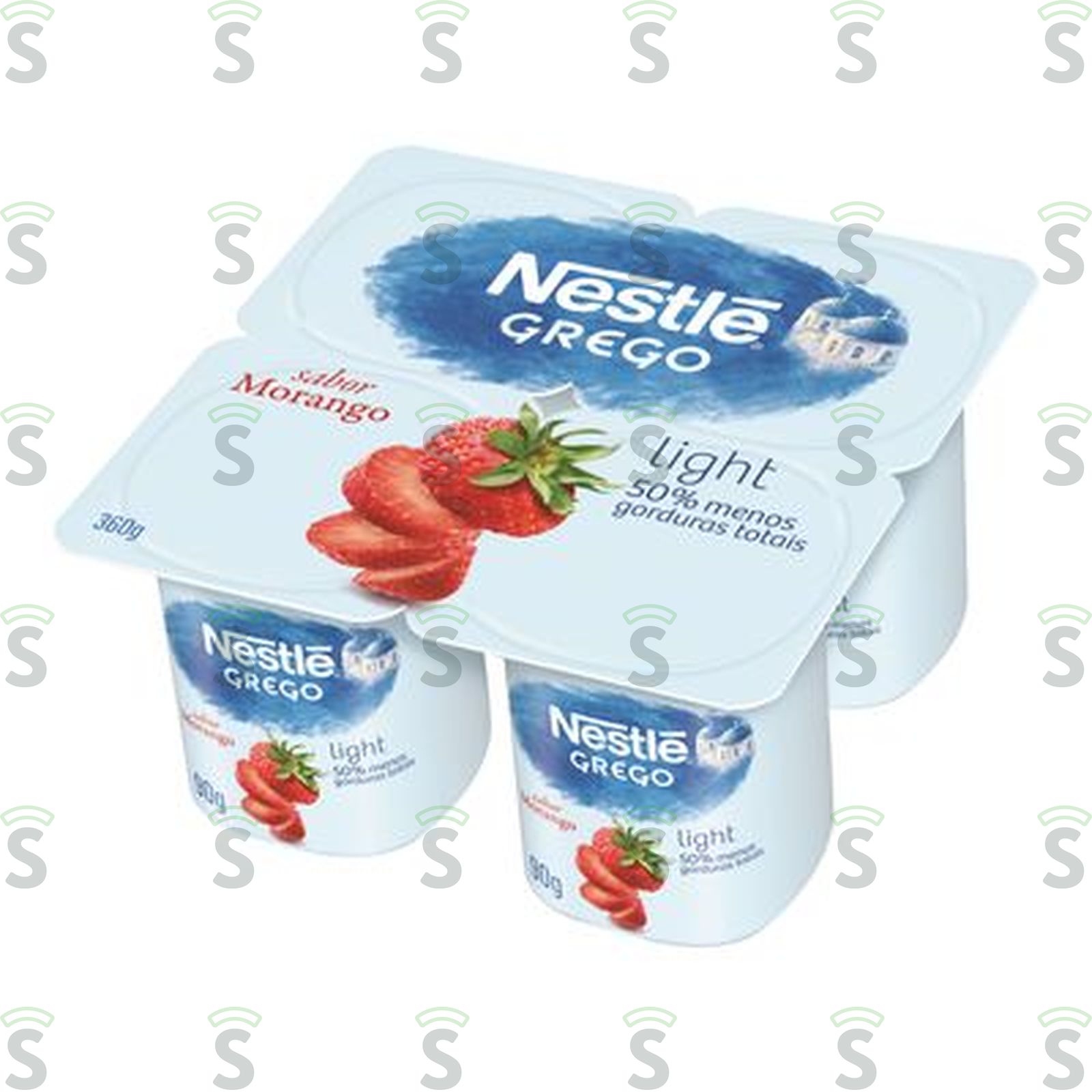 Nestle-iogurte grego 360g light morango