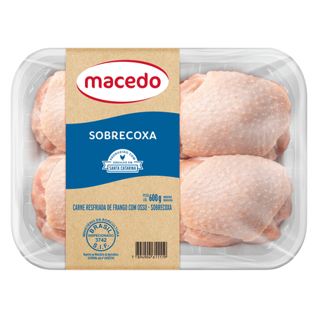 Sobrecoxa de Frango Macedo Resfriado 600g