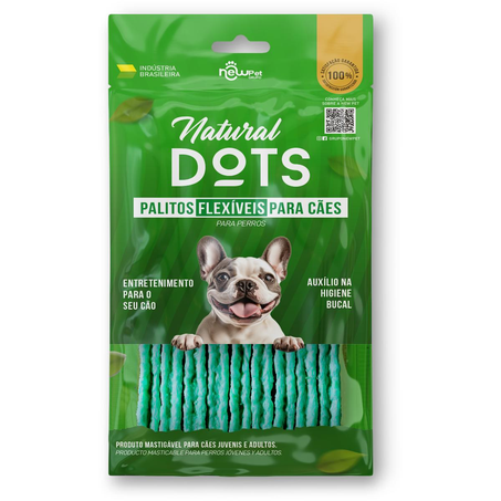 Petisco Natural Dots 70g - Palitos Flexíveis - Hortelã