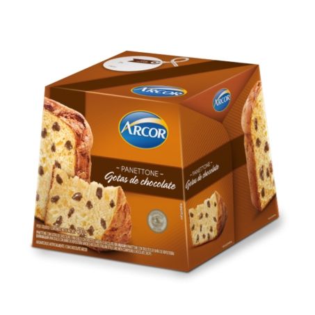 Chocotone Arcor Gotas de Chocolate Caixa 500G