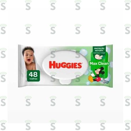  Lenço Umedecido Huggies Verde/vermelho 48un