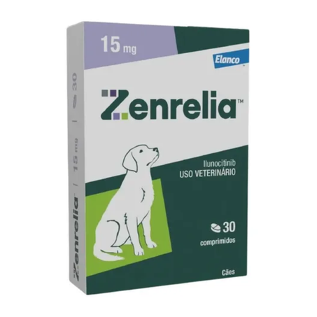 Zenrelia 15mg Tratamento para Coceira em Cães 30 comprimidos