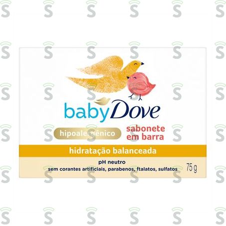  Sabonete Em Barra Baby Dove Hidratação Balanceada Caixa 75gr