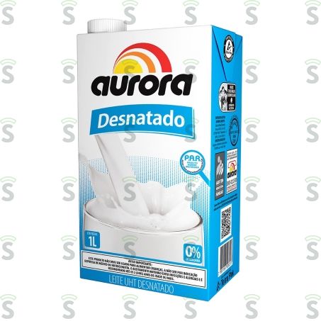  Aurora-leite Desnatado 1l Uht Tampa