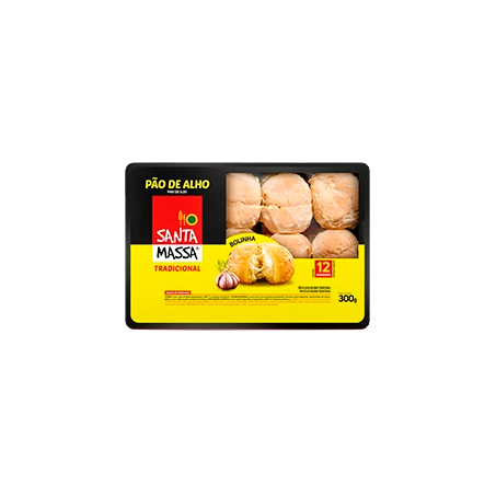 Pão de Alho Santa Massa Bolinha bandeja 300G