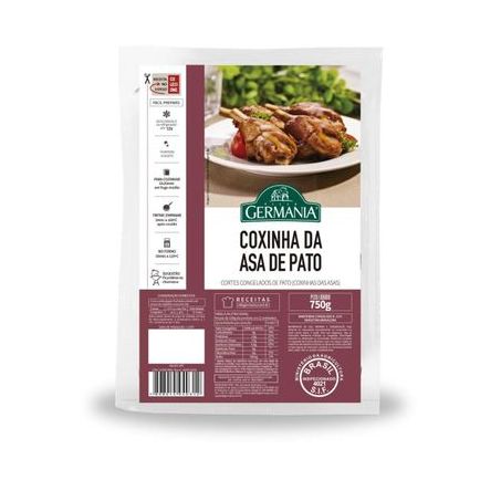 Coxa Da Asa de Pato Villa Germania Congelado Embalagem 750G