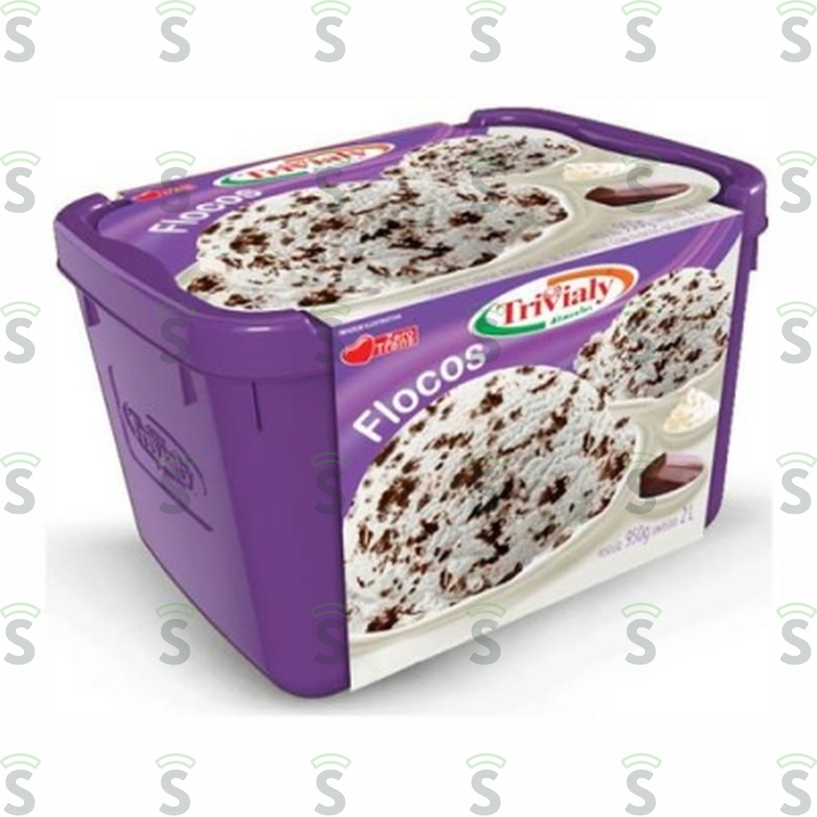 Sorvete Trivialy Flocos 2LT