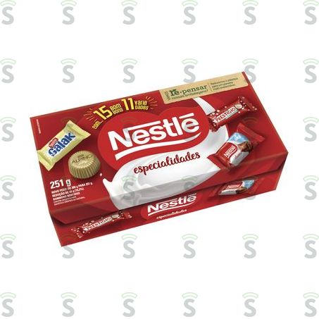  Bombom Nestlé Especialidades  Com 15un - 251gr