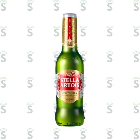  Cerveja Lager Stella Artois Premium Puro Malte Sem Glúten Garrafa 330ml