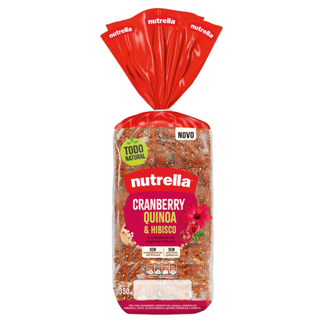 Pão Nutrella 350g - Cranberry e Quinoa