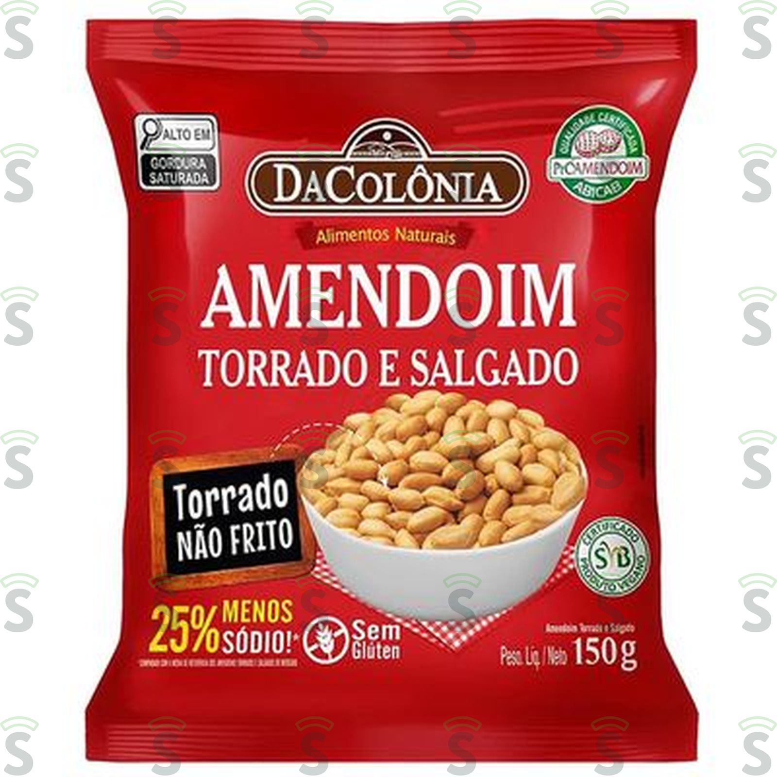 Amendoim Dacolônia Torrado E Salgado Embalagem 150G