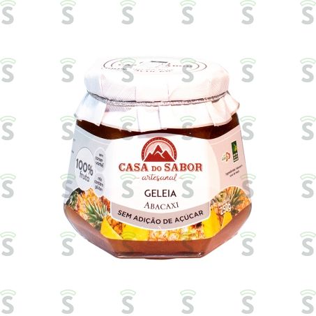  Geleia de Abacaxi Sem Açúcar Casa Do Sabor 250g