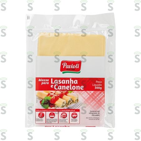  Massa Para Lasanha Pavioli Embalagem 300g