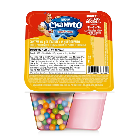 Nestlé Iogurte Chamyto Morango, Cereais E Chocolate 130G