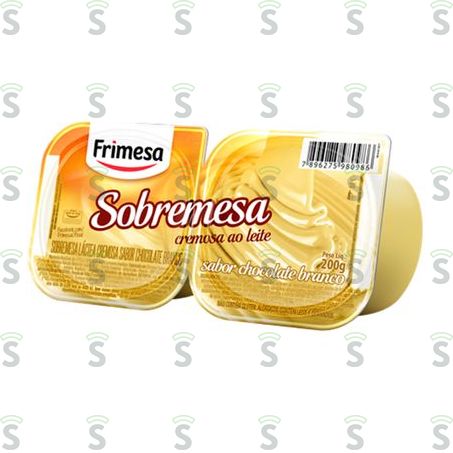  Sobremesa Frimesa Chocolate Branco Embalagem 200g