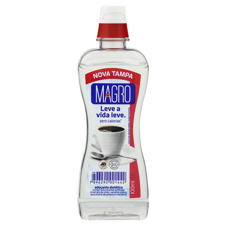 Adoçante Líquido Magro 100ml - Sacarina