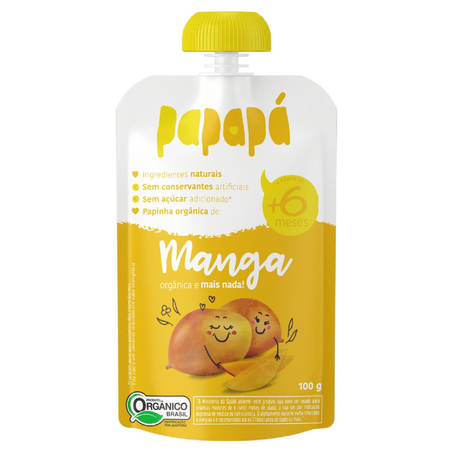 Papinha Orgânica Papapá 100g - Manga