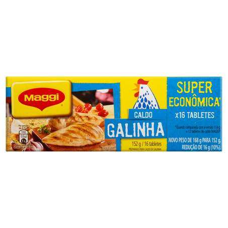 Caldo Maggi 152g - Galinha - Tablete