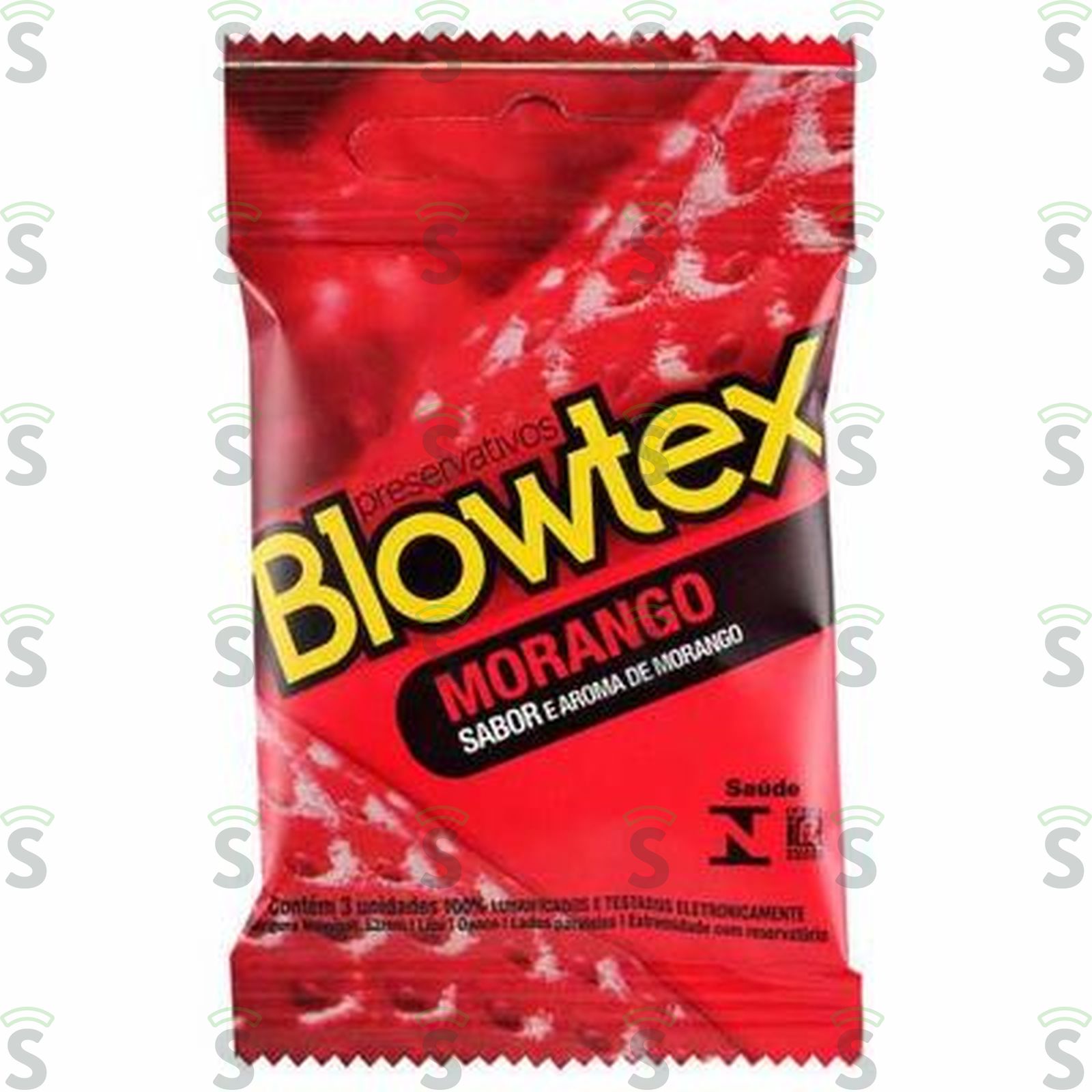 Preservativo Blowtex Morango Embalagem 3UN