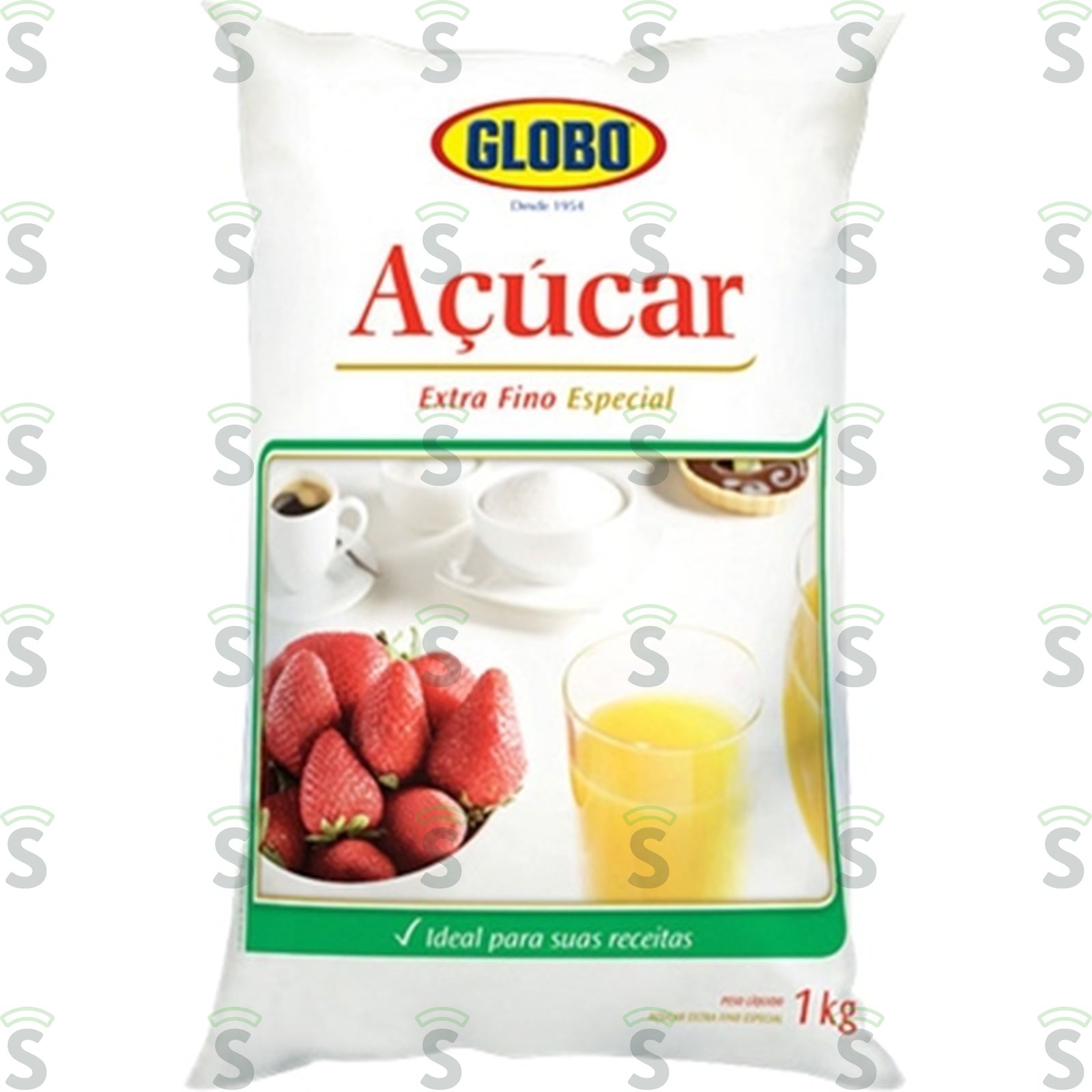 Açúcar Globo Extra Fino Embalagem 1KG
