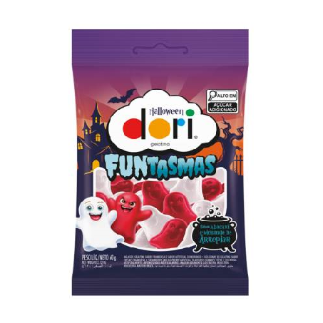Balas Gelatina Dori Hallwoeen Fantasma 60g