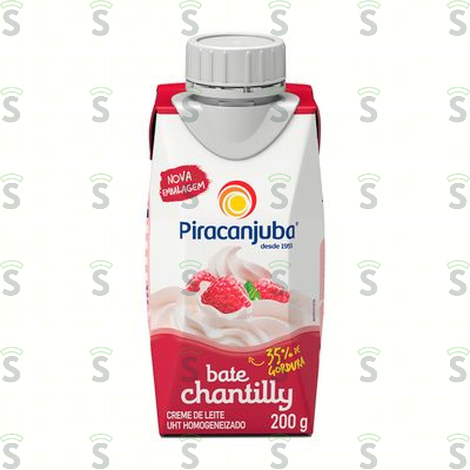 Creme de Leite UHT Piracanjuba Bate Chantilly Caixa com Tampa 200gr