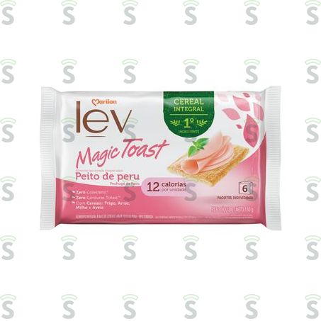  Torrada Lev Magic Toast Peito de Peru 130g