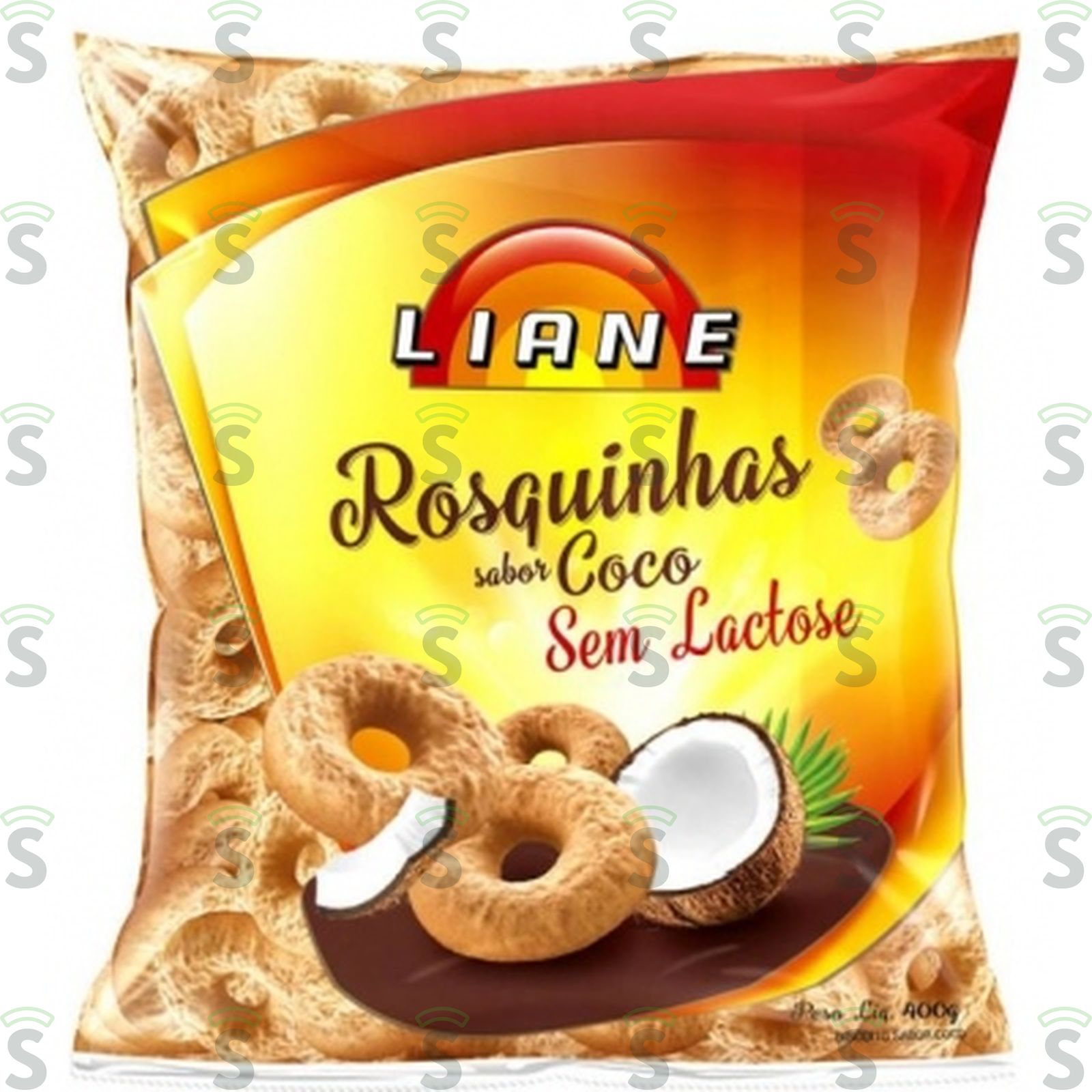 Biscoito Doce Liane Rosquinhas Coco Sem Lactose Pacote 400G