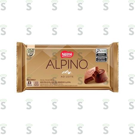  Choc Nestle 80gr Alpino Ao Leite