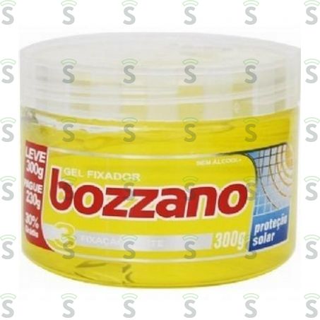  Gel Fixador Bozzano 3 Com Proteção Solar Forte Fixação Pote 300g