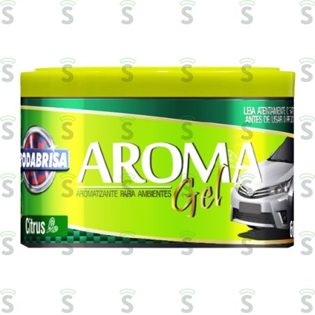  Aromatizador Para Autos Rodabrill Amora Gel Embalagem 60g