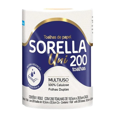 Toalha de Papel Sorella 200 Folhas