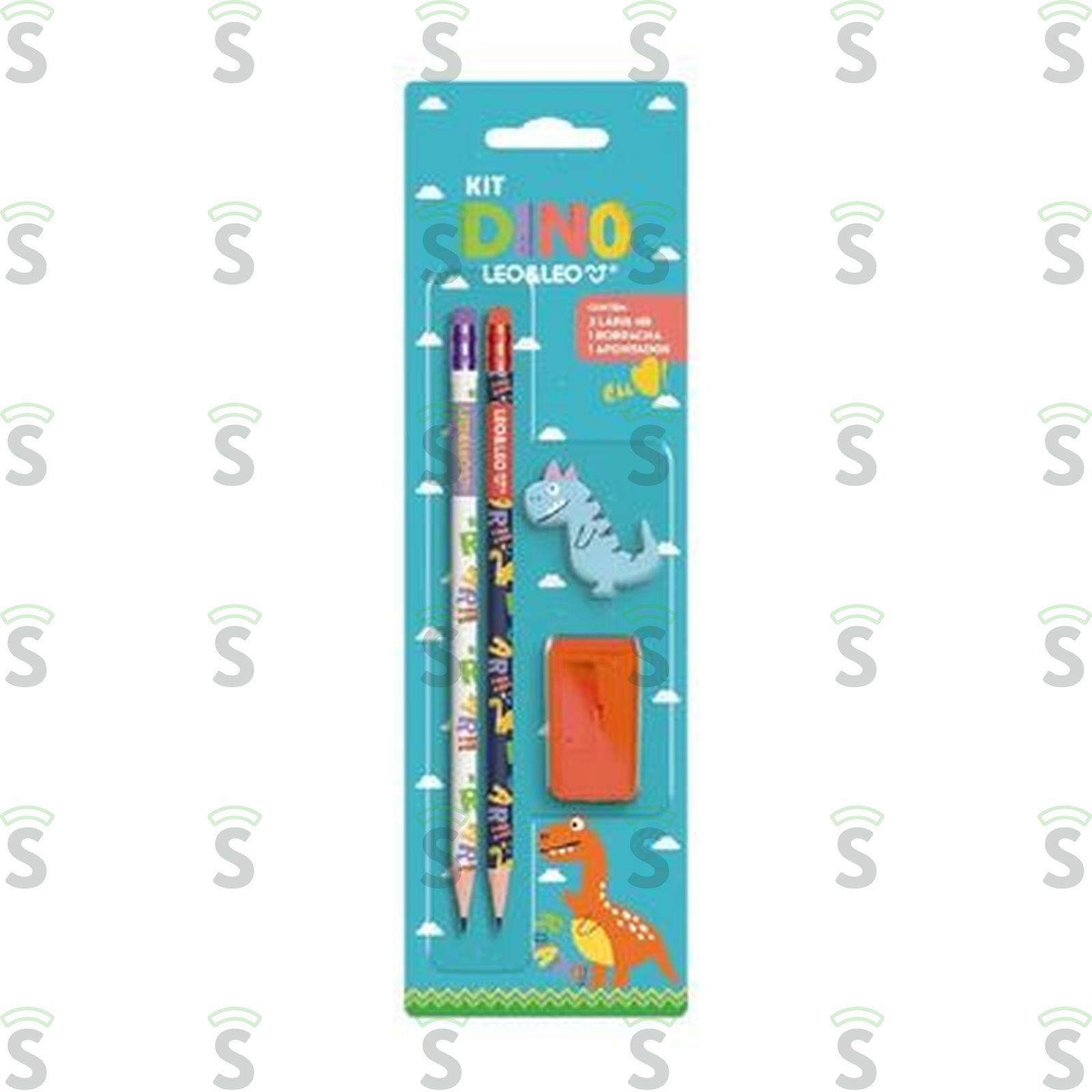 KIT ESCOLAR LEO LEO DINO 4PCS