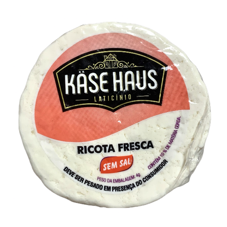 Ricota Fresca sem sal Kase Haus - aproximadamente 400g