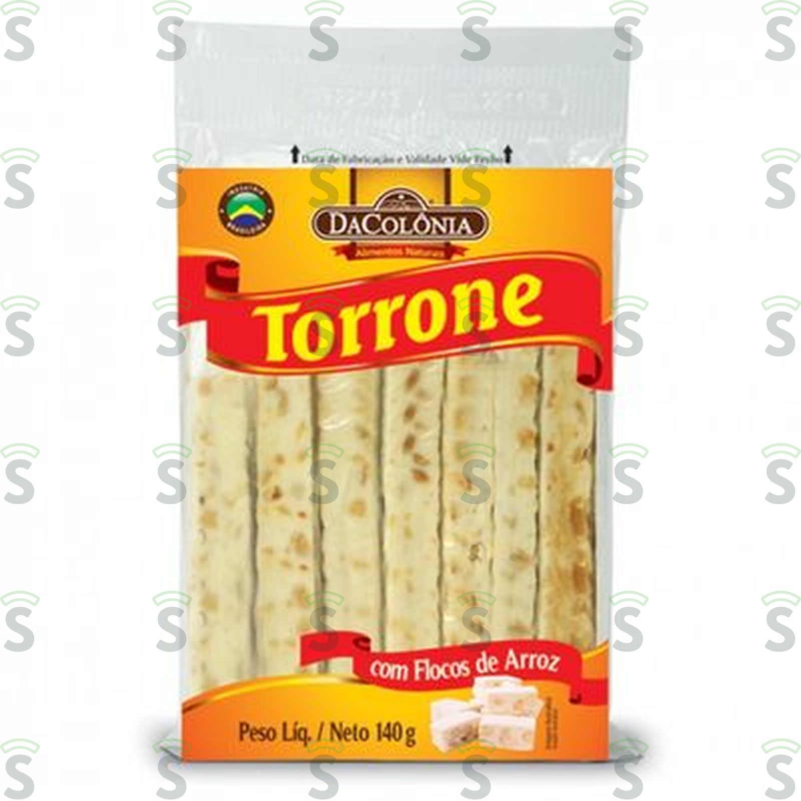 Torrone de Amendoim com Wafer Dacolônia Embalagem 150G