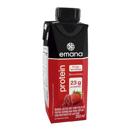 Bebida Proteica Emana Frutas Vermelhas Zero Lactose 250ml