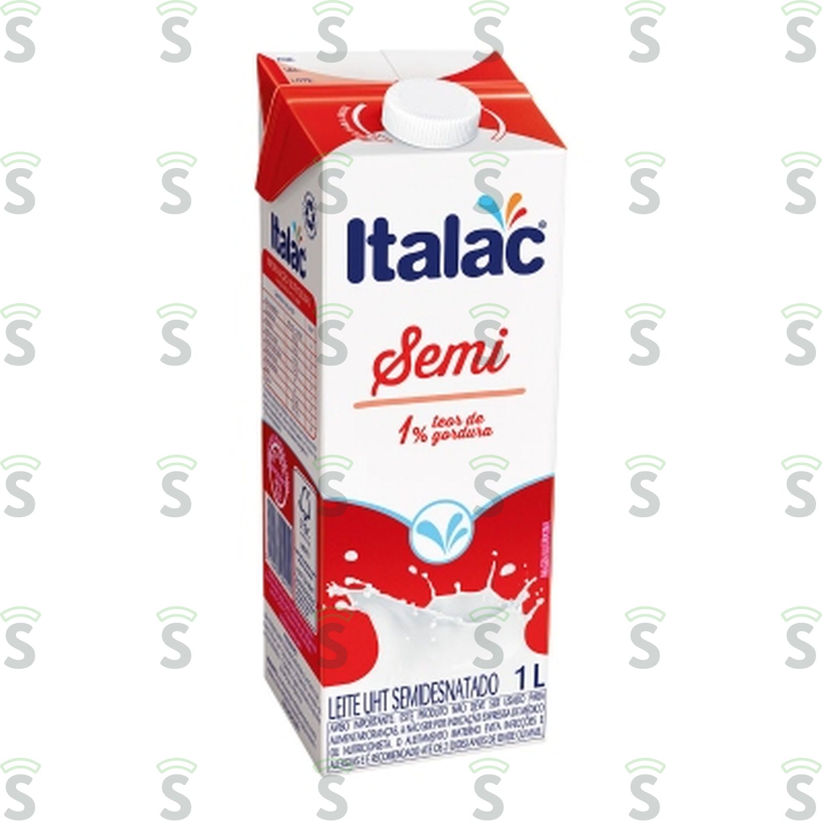 Leite UHT Semidesnatado Italac Caixa com Tampa 1lt