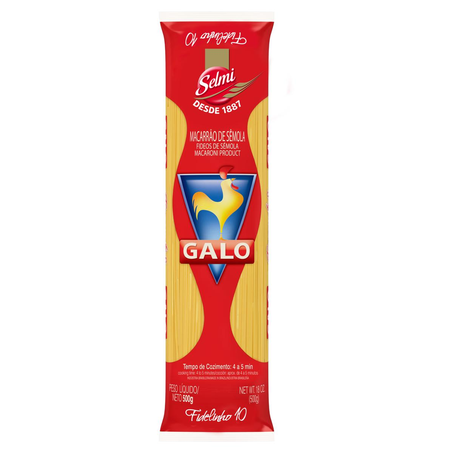 Massa de Sêmola Galo 500g - Fidelinho