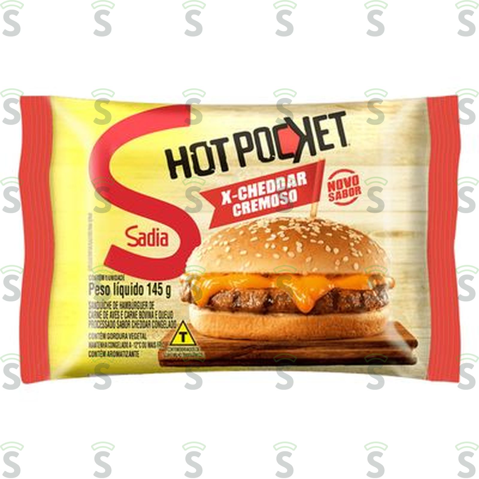 Sanduíche Congelado X-cheddar Cremoso Sadia Hot Pocket Pacote 145G