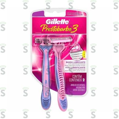  Gillette-prestobarba 3 C/2 Rosa .