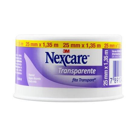Esparadrapo micropore nexcare 25mmx1,35m transparente