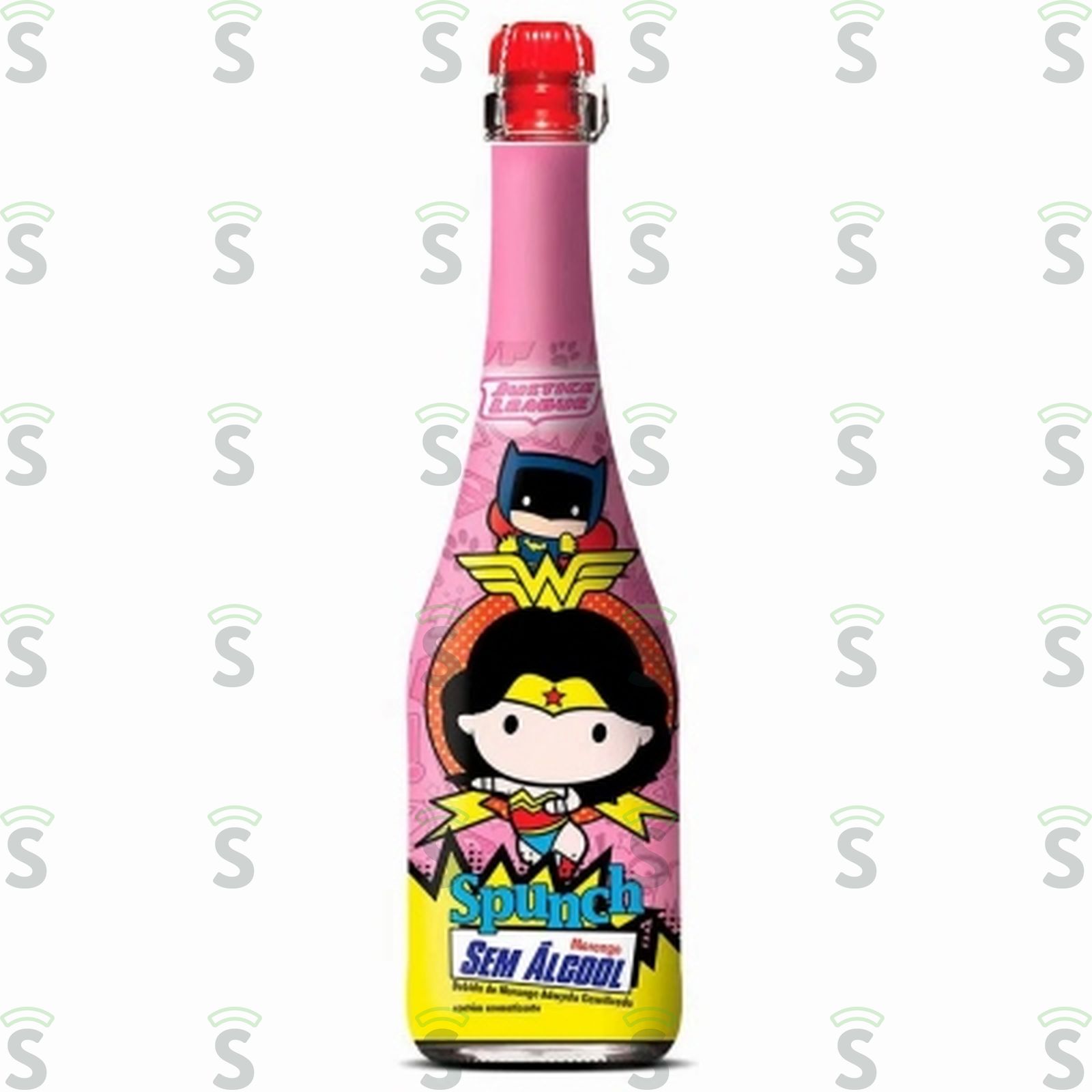 Sidra Zero Álcool Spunch Sabor Morango Garrafa 660ml