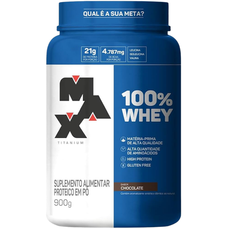 Suplemento Max Titanium Em Pó Chocolate Pote 900g 
 