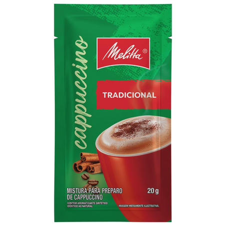 Cappuccino Melitta 20g - Tradicional - Sachê