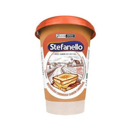 Requeijão stefanello cheddar 180g