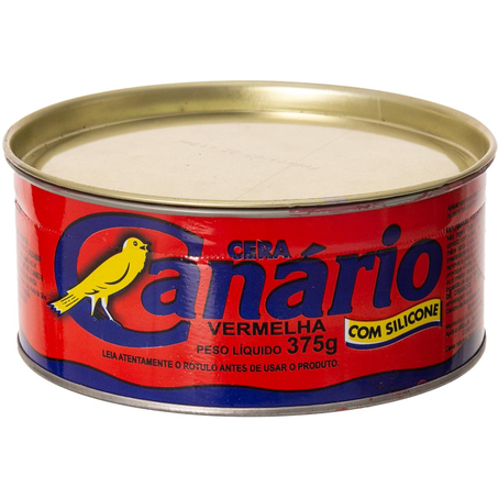 Cera em Pasta Canário 375g - Com Silicone - Vermelha