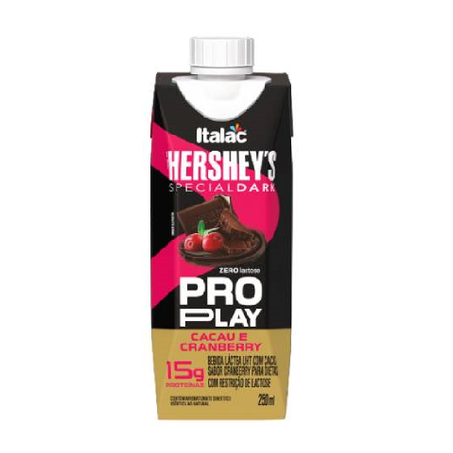 Bebida Láctea Italac Ploplay Hersheys Cacau e Cranbverry 250ml