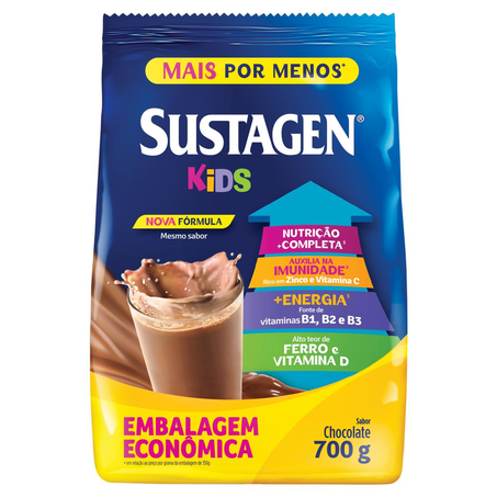 Composto Alimentar Sustagen Kids 700g - Chocolate - Sachê