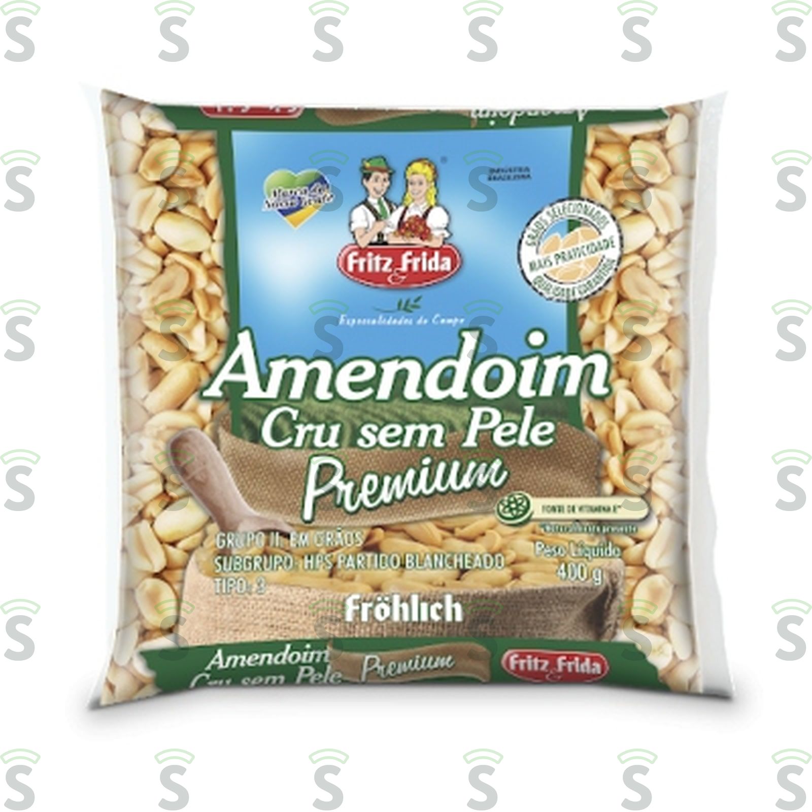Amendoim Fritz E Frida Sem Pele 400G